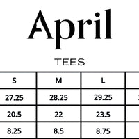 APRIL SHADOWS TEE BLACK