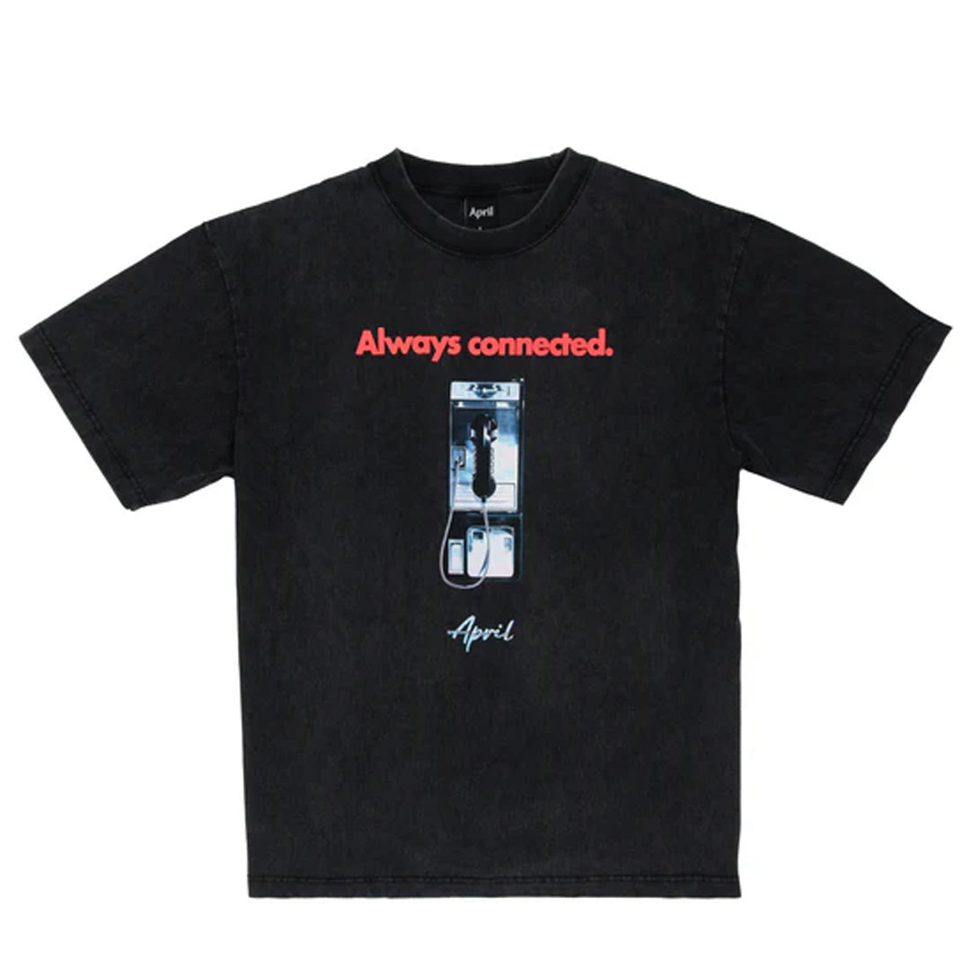 APRIL ALWAYS CONNECTED TEE VINTAGE BLACK