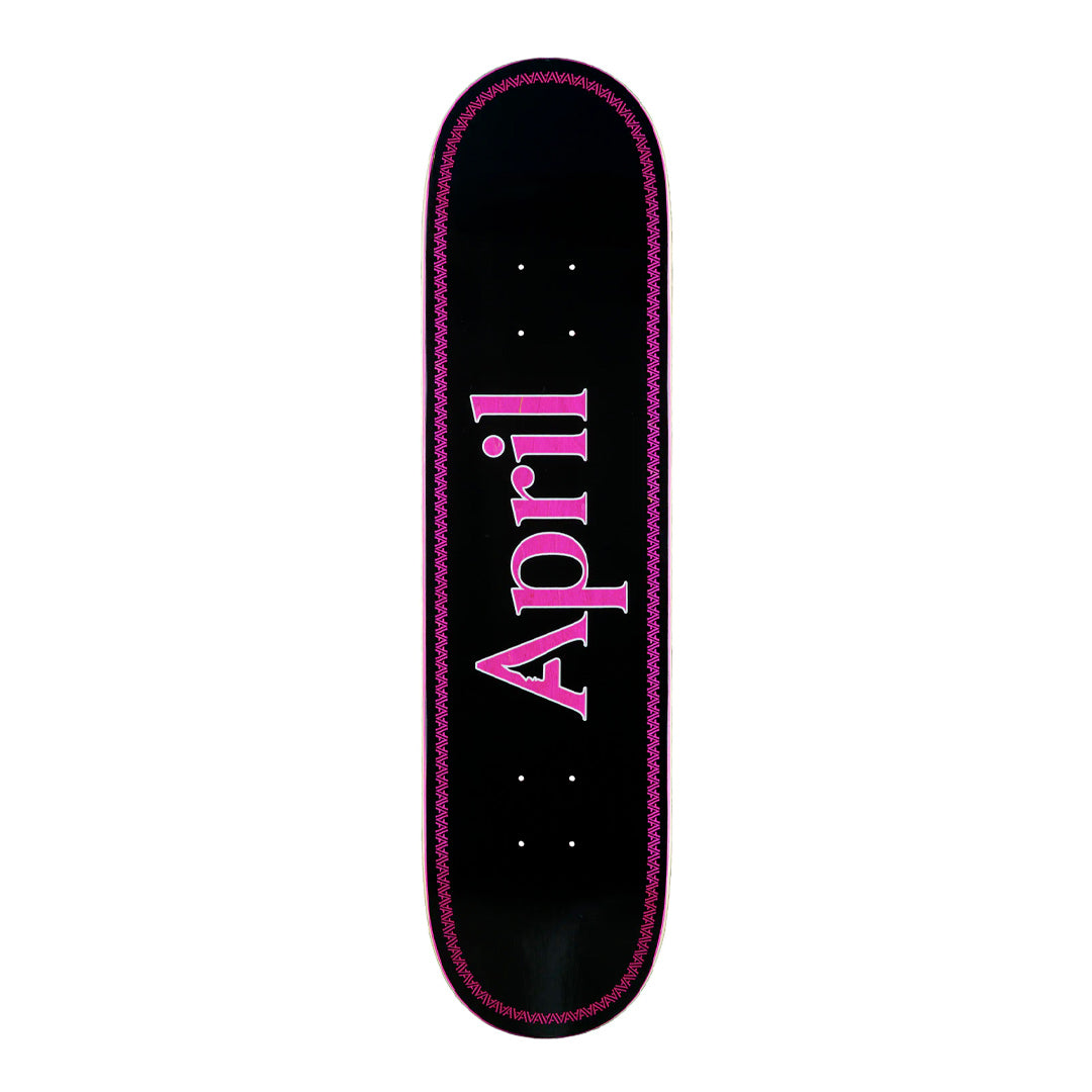 APRIL OG LOGO PINK BLACK HELIX DECK
