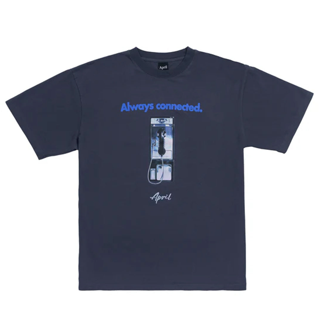 APRIL ALWAYS CONNECTED TEE VINTAGE NAVY