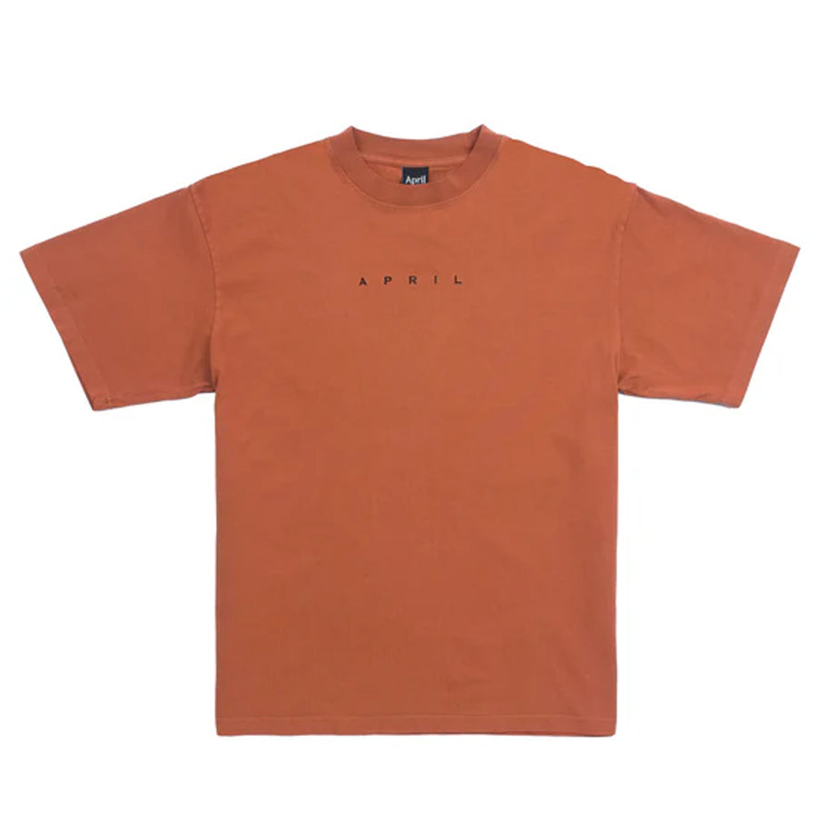 APRIL EMB TEE ORANGE