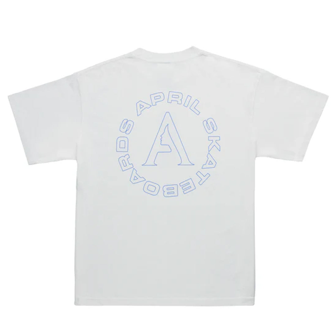 APRIL FULL CIRCLE TEE WHITE