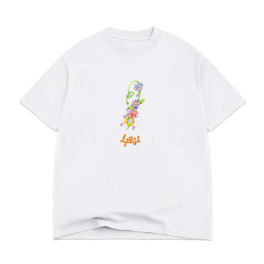 APRIL FLOWER BY EMA GASPAR TEE WHITE