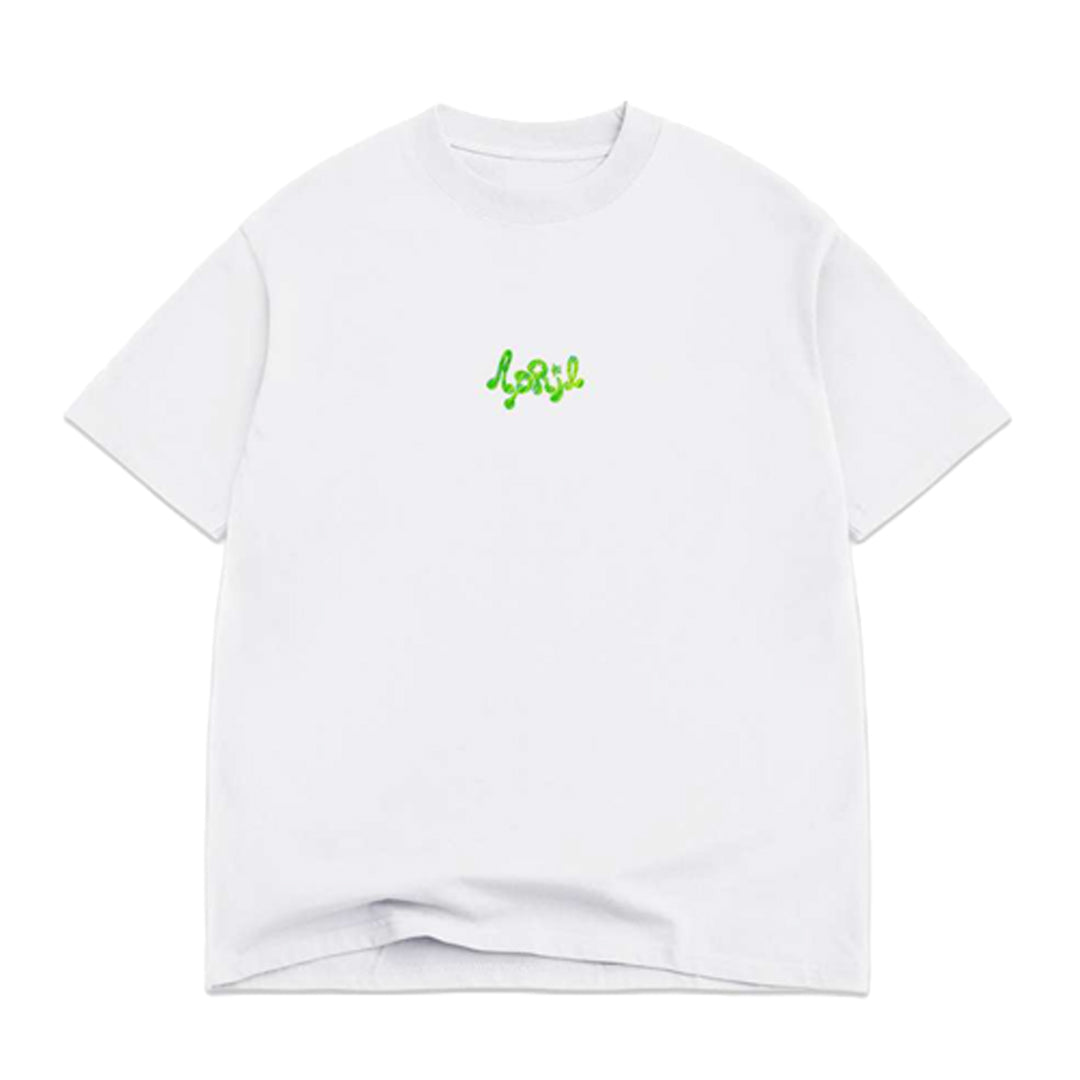 APRIL MUSHROOM BY EMA GASPAR TEE WHITE