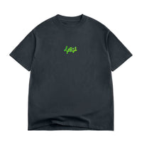 APRIL MUSHROOM BY EMA GASPAR TEE BLACK