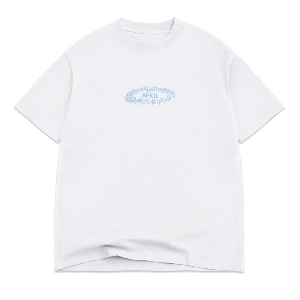 APRIL STARS TEE WHITE