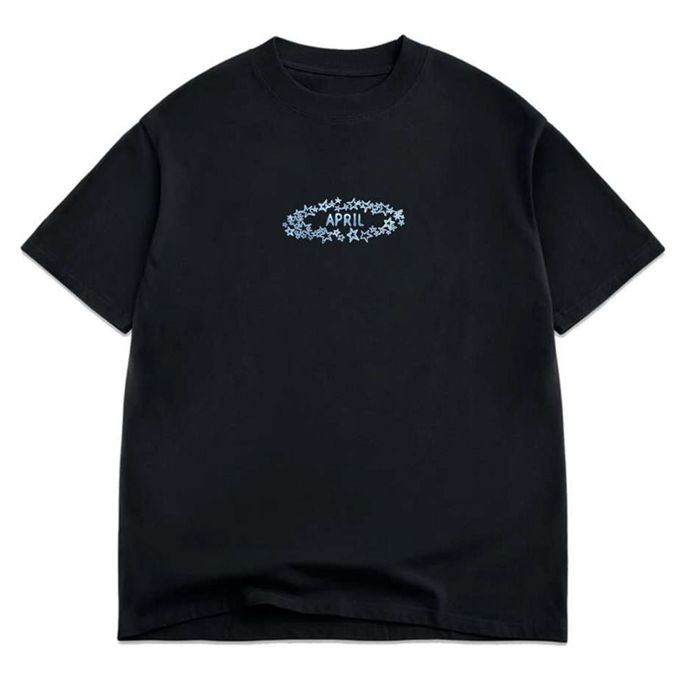 APRIL STARS TEE BLACK